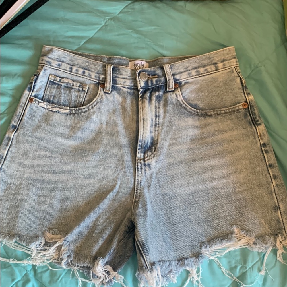 Women's Blue Denim Shorts